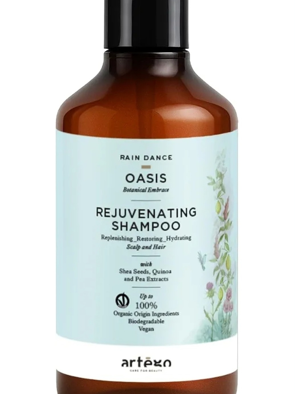 Oasis Body Wash in Light Blue and Brown Bottle